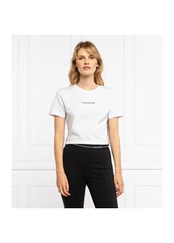 CALVIN KLEIN JEANS T-shirt MILANO | Cropped Fit ze sklepu Gomez Fashion Store w kategorii Bluzki damskie - zdjęcie 163982564