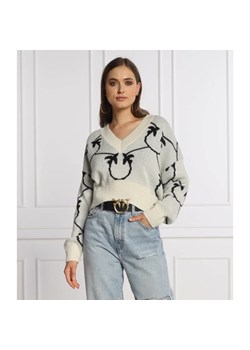 Pinko Wełniany sweter MIRARI | Cropped Fit ze sklepu Gomez Fashion Store w kategorii Swetry damskie - zdjęcie 163983082