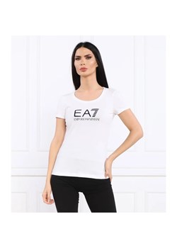 EA7 T-shirt | Slim Fit ze sklepu Gomez Fashion Store w kategorii Bluzki damskie - zdjęcie 163983474