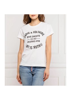 Zadig&Voltaire T-shirt walk blason | Regular Fit ze sklepu Gomez Fashion Store w kategorii Bluzki damskie - zdjęcie 163983631