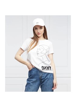DKNY T-shirt | Regular Fit ze sklepu Gomez Fashion Store w kategorii Bluzki damskie - zdjęcie 163983644