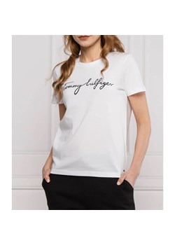 Tommy Hilfiger T-shirt | Regular Fit ze sklepu Gomez Fashion Store w kategorii Bluzki damskie - zdjęcie 163984001
