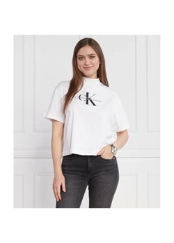 CALVIN KLEIN JEANS T-shirt | Regular Fit ze sklepu Gomez Fashion Store w kategorii Bluzki damskie - zdjęcie 163984521