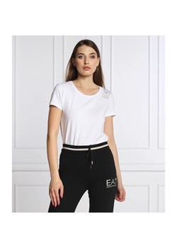 EA7 T-shirt | Regular Fit ze sklepu Gomez Fashion Store w kategorii Bluzki damskie - zdjęcie 163984794