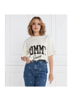 Tommy Jeans T-shirt TJW OVR CRP NEW VARSITY | Cropped Fit ze sklepu Gomez Fashion Store w kategorii Bluzki damskie - zdjęcie 163985224