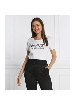 EA7 T-shirt | Regular Fit ze sklepu Gomez Fashion Store w kategorii Bluzki damskie - zdjęcie 163985271