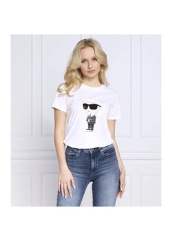 Karl Lagerfeld T-shirt ikonik 2.0 | Regular Fit ze sklepu Gomez Fashion Store w kategorii Bluzki damskie - zdjęcie 163985833