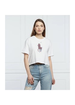 POLO RALPH LAUREN T-shirt | Cropped Fit ze sklepu Gomez Fashion Store w kategorii Bluzki damskie - zdjęcie 163986261