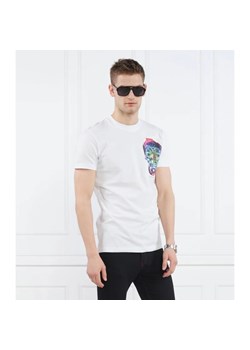 Philipp Plein T-shirt | Round Neck SS Glass Skull | Regular Fit ze sklepu Gomez Fashion Store w kategorii T-shirty męskie - zdjęcie 163986271