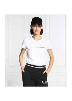 Armani Exchange T-shirt | Regular Fit ze sklepu Gomez Fashion Store w kategorii Bluzki damskie - zdjęcie 163986442