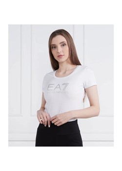 EA7 T-shirt | Slim Fit ze sklepu Gomez Fashion Store w kategorii Bluzki damskie - zdjęcie 163986490
