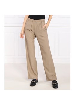 Samsøe Samsøe Spodnie | Regular Fit | z dodatkiem lnu ze sklepu Gomez Fashion Store w kategorii Spodnie damskie - zdjęcie 164328682