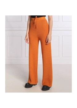 Silvian Heach Spodnie dzianinowe | Straight fit | z dodatkiem wełny ze sklepu Gomez Fashion Store w kategorii Spodnie damskie - zdjęcie 164329350