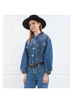 Pinko Kurtka jeansowa | Cropped Fit ze sklepu Gomez Fashion Store w kategorii Kurtki damskie - zdjęcie 164332514