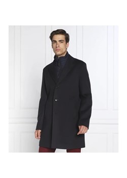 BOSS BLACK Wełniany płaszcz H-Hyde-Bib-224 ze sklepu Gomez Fashion Store w kategorii Płaszcze męskie - zdjęcie 164333653