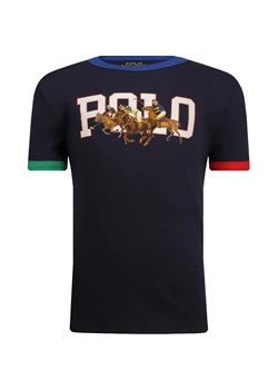 POLO RALPH LAUREN T-shirt RINGR MOD #1 KNIT | Regular Fit ze sklepu Gomez Fashion Store w kategorii T-shirty chłopięce - zdjęcie 164334680