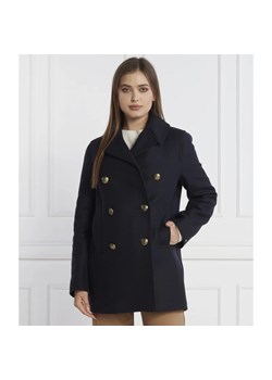 Tommy Hilfiger Wełniany płaszcz BLEND PREP CLASSIC | z dodatkiem kaszmiru ze sklepu Gomez Fashion Store w kategorii Płaszcze damskie - zdjęcie 164337984