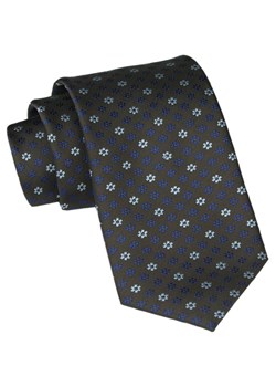 Męski Krawat Angelo di Monti - Brązowy w Grochy KRADM2064 ze sklepu JegoSzafa.pl w kategorii Krawaty - zdjęcie 164341131