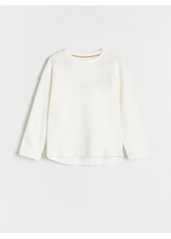 Reserved - Longsleeve oversize - złamana biel ze sklepu Reserved w kategorii T-shirty chłopięce - zdjęcie 164341283
