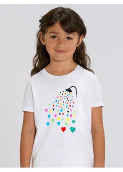 WOOOP Koszulka &quot;Love Shower&quot; w kolorze białym ze sklepu Limango Polska w kategorii Bluzki dziewczęce - zdjęcie 164345603