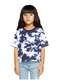 Levi&apos;s Kids Koszulka w kolorze granatowo-białym ze sklepu Limango Polska w kategorii Bluzki dziewczęce - zdjęcie 164346131