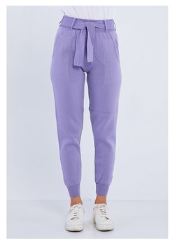 GIORGIO DI MARE Spodnie w kolorze fioletowym ze sklepu Limango Polska w kategorii Spodnie damskie - zdjęcie 164346513