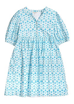 Marc O&apos;Polo Junior Sukienka w kolorze biało-błękitnym ze sklepu Limango Polska w kategorii Sukienki dziewczęce - zdjęcie 164348203