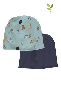 Fred´s World by GREEN COTTON Czapki beanie (2 szt.) w kolorze niebieskim ze sklepu Limango Polska w kategorii Czapki dziecięce - zdjęcie 164348503