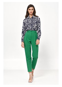 Nife Spodnie w kolorze zielonym ze sklepu Limango Polska w kategorii Spodnie damskie - zdjęcie 164349422