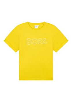 Hugo Boss Kids Koszulka w kolorze żółtym ze sklepu Limango Polska w kategorii T-shirty chłopięce - zdjęcie 164349750