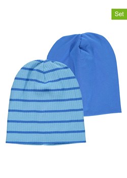 Fred´s World by GREEN COTTON Czapki beanie (2 szt.) w kolorze niebieskim ze sklepu Limango Polska w kategorii Czapki dziecięce - zdjęcie 164351812