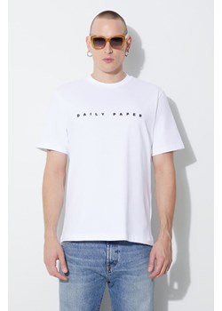 Daily Paper t-shirt bawełniany Alias Tee męski kolor biały z nadrukiem 2021183 ze sklepu PRM w kategorii T-shirty męskie - zdjęcie 164357103