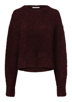 Designers Remix Sweter damski z dodatkiem alpaki Kobiety Wełna bordowy marmurkowy ze sklepu vangraaf w kategorii Swetry damskie - zdjęcie 164361714