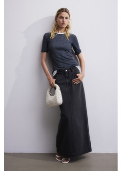 H & M - Długa spódnica dżinsowa - Czarny ze sklepu H&M w kategorii Spódnice - zdjęcie 164363123