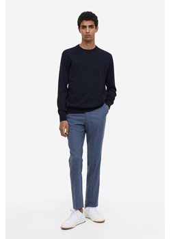 H & M - Spodnie garniturowe Slim Fit - Niebieski ze sklepu H&M w kategorii Spodnie męskie - zdjęcie 164364052