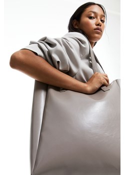 H & M - Torba shopper - Brązowy ze sklepu H&M w kategorii Torby Shopper bag - zdjęcie 164364261