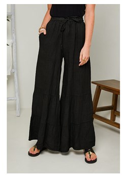 Rodier Lin Lniane spodnie w kolorze czarnym ze sklepu Limango Polska w kategorii Spodnie damskie - zdjęcie 164375952