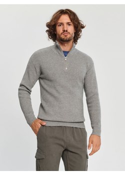 Sinsay - Sweter ze stójką - szary ze sklepu Sinsay w kategorii Swetry męskie - zdjęcie 164401073