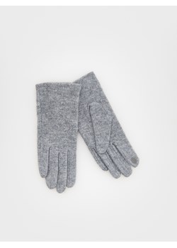 Reserved - Wełniane rękawiczki - jasnoszary ze sklepu Reserved w kategorii Rękawiczki damskie - zdjęcie 164401290