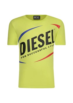 Diesel T-shirt | Regular Fit ze sklepu Gomez Fashion Store w kategorii Bluzki dziewczęce - zdjęcie 164404783
