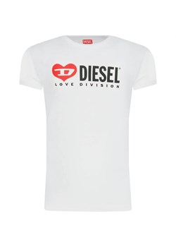 Diesel T-shirt | Regular Fit ze sklepu Gomez Fashion Store w kategorii Bluzki dziewczęce - zdjęcie 164404844