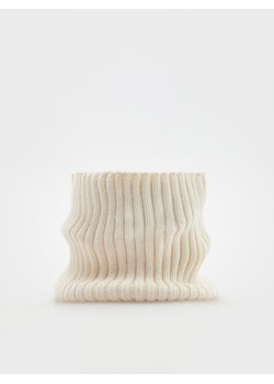 Reserved - Dzianinowy komin z wiskozą - złamana biel ze sklepu Reserved w kategorii Szaliki dziecięce - zdjęcie 164413101