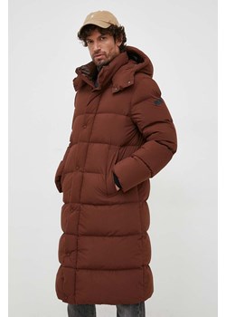 Hetrego kurtka puchowa męska kolor brązowy zimowa ze sklepu ANSWEAR.com w kategorii Kurtki męskie - zdjęcie 164415091