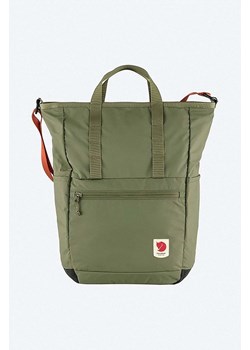 Fjallraven plecak High Coast Totepack kolor zielony duży gładki F23225 ze sklepu PRM w kategorii Plecaki - zdjęcie 164416603