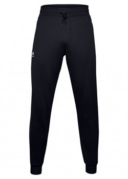 Męskie spodnie treningowe UNDER ARMOUR SPORTSTYLE TRICOT JOGGER - czarne ze sklepu Sportstylestory.com w kategorii Spodnie męskie - zdjęcie 164421181