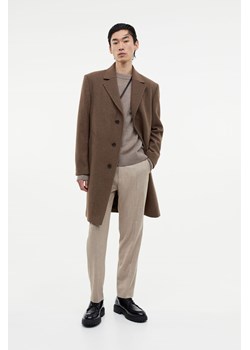 H & M - Płaszcz z domieszką wełny - Beżowy ze sklepu H&M w kategorii Płaszcze męskie - zdjęcie 164424020