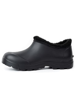 Buty obuwie piankowe kalosze ocieplane TREWOR niskie czarne ze sklepu butyolivier w kategorii Kalosze damskie - zdjęcie 164424824