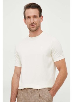 Karl Lagerfeld t-shirt męski kolor beżowy gładki ze sklepu ANSWEAR.com w kategorii T-shirty męskie - zdjęcie 164427992