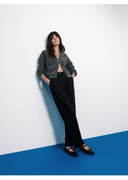 Reserved - Spodnie z prostymi nogawkami - czarny ze sklepu Reserved w kategorii Spodnie damskie - zdjęcie 164436860