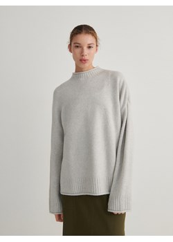 Reserved - Sweter oversize - jasnoszary ze sklepu Reserved w kategorii Swetry damskie - zdjęcie 164436934
